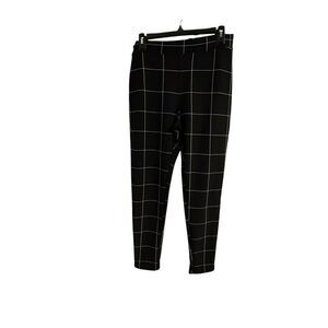Mia Rose Black and White Checkered Booty Lifter Pants Size Large